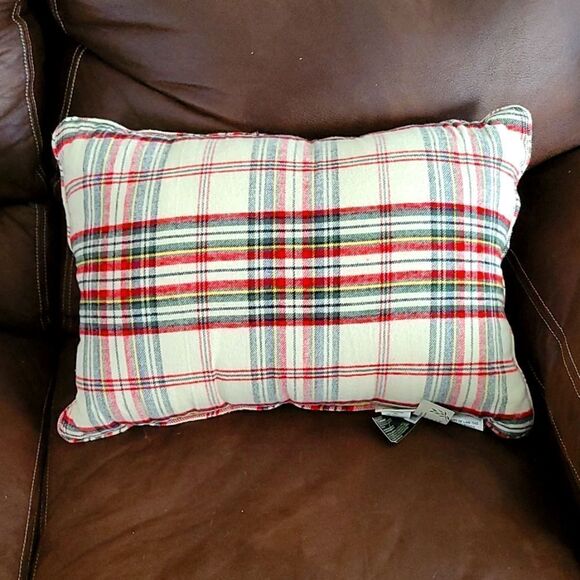 Plaid Decorative Pillow 16x24 inches - Picture 1 of 5